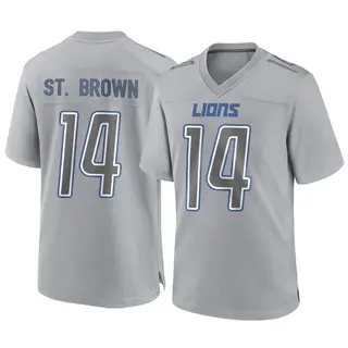 Nike Men's Detroit Lions Amon-Ra St. Brown #14 Grey T-Shirt